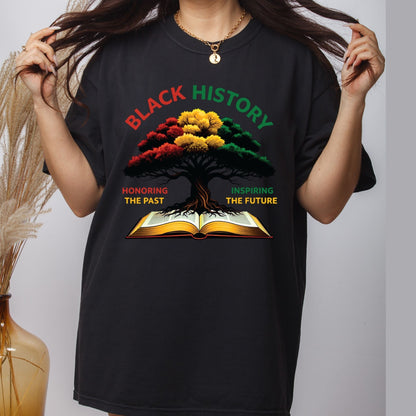 Black History Honoring the Past DTF Transfer ready to Press
