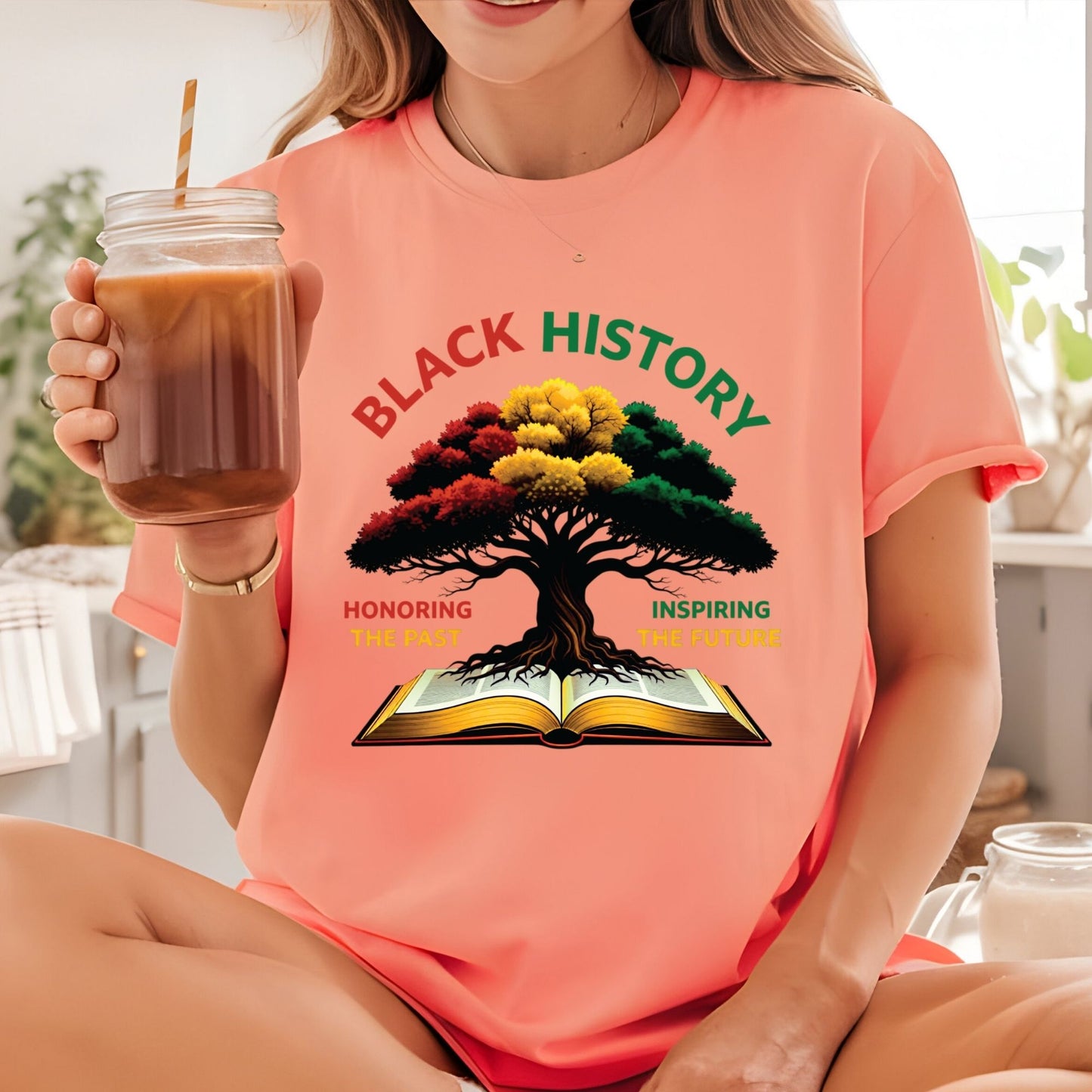 Black History Honoring the Past DTF Transfer ready to Press