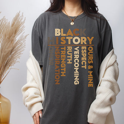Black History Inspired DTF Transfer Ready to Press