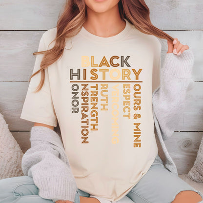 Black History Inspired DTF Transfer Ready to Press