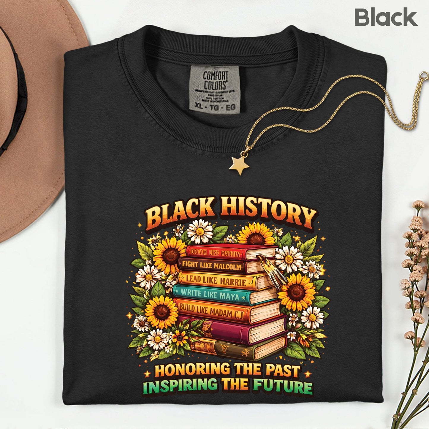 Black History Month Comfort Colors® Shirt Dream Like Martin T Shirt Sunflower Bookish Teacher Gifts For Men Women Kids Youth Tees