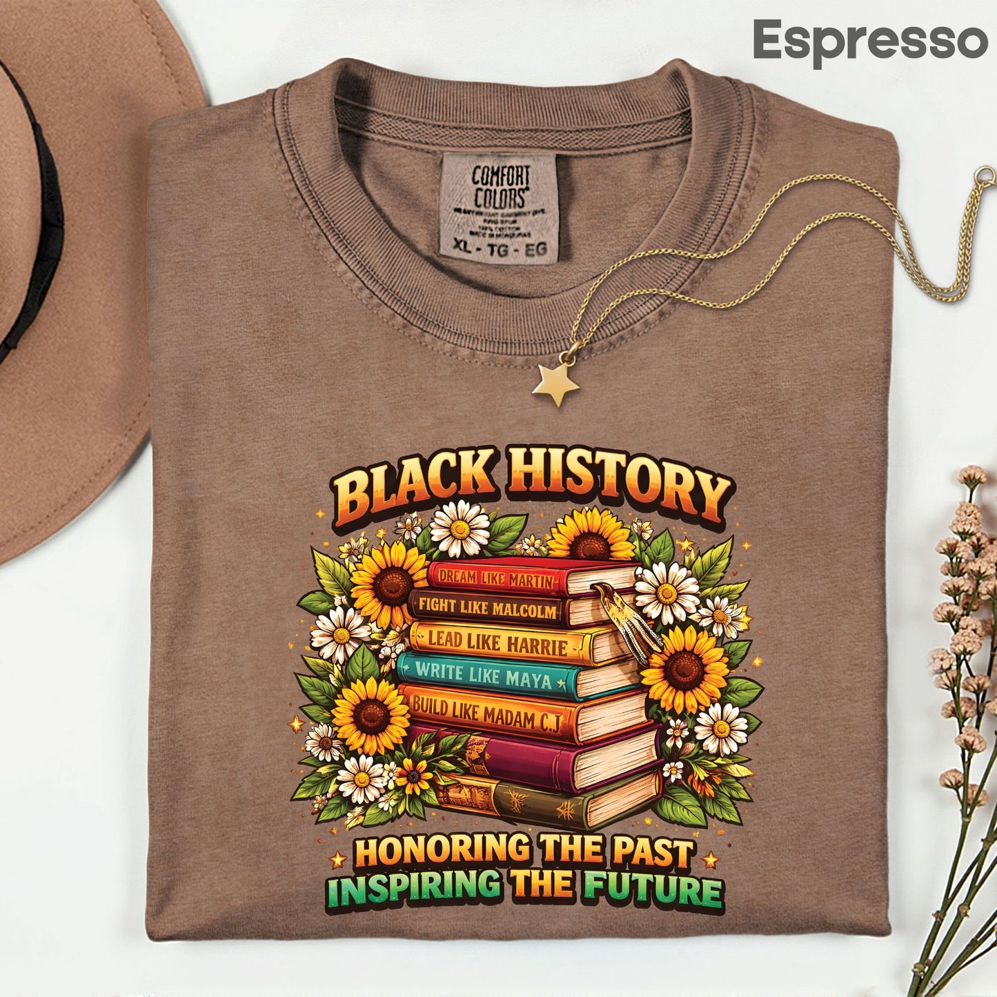 Black History Month Comfort Colors® Shirt Dream Like Martin T Shirt Sunflower Bookish Teacher Gifts For Men Women Kids Youth Tees