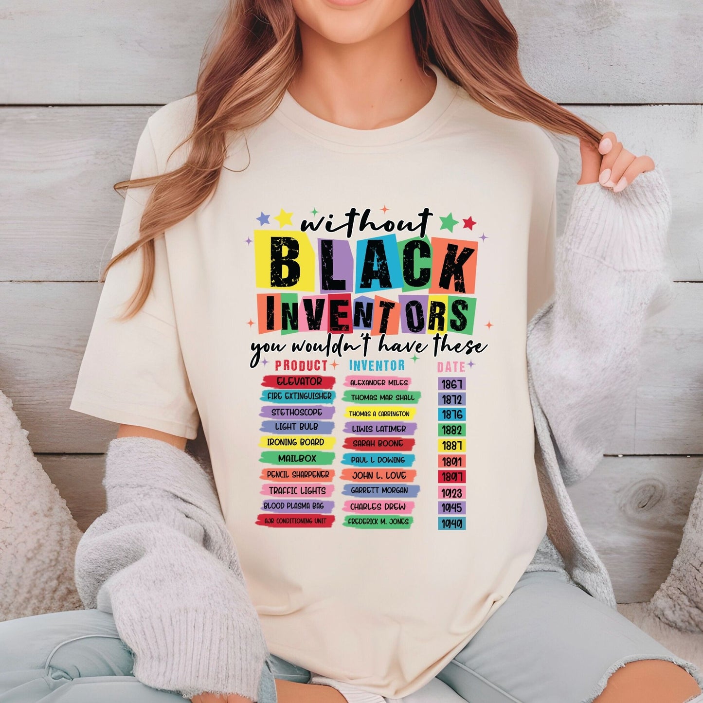 Black Inventors History DTF Transfer Ready to Press Black Excellence Heat Transfer For Shirts Equality Justice UV Sticker Prints