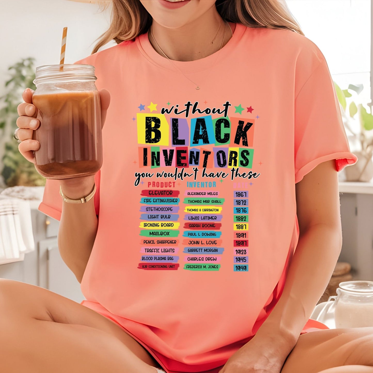 Black Inventors History DTF Transfer Ready to Press Black Excellence Heat Transfer For Shirts Equality Justice UV Sticker Prints