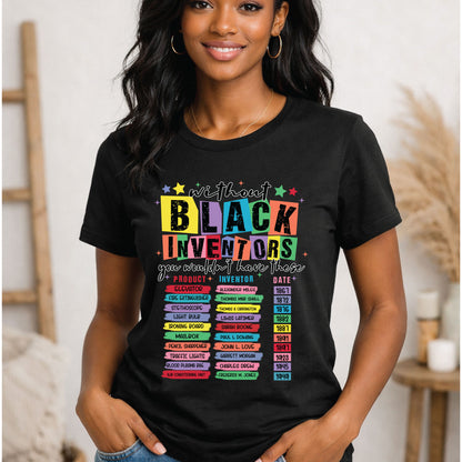 Black Inventors History T Shirts