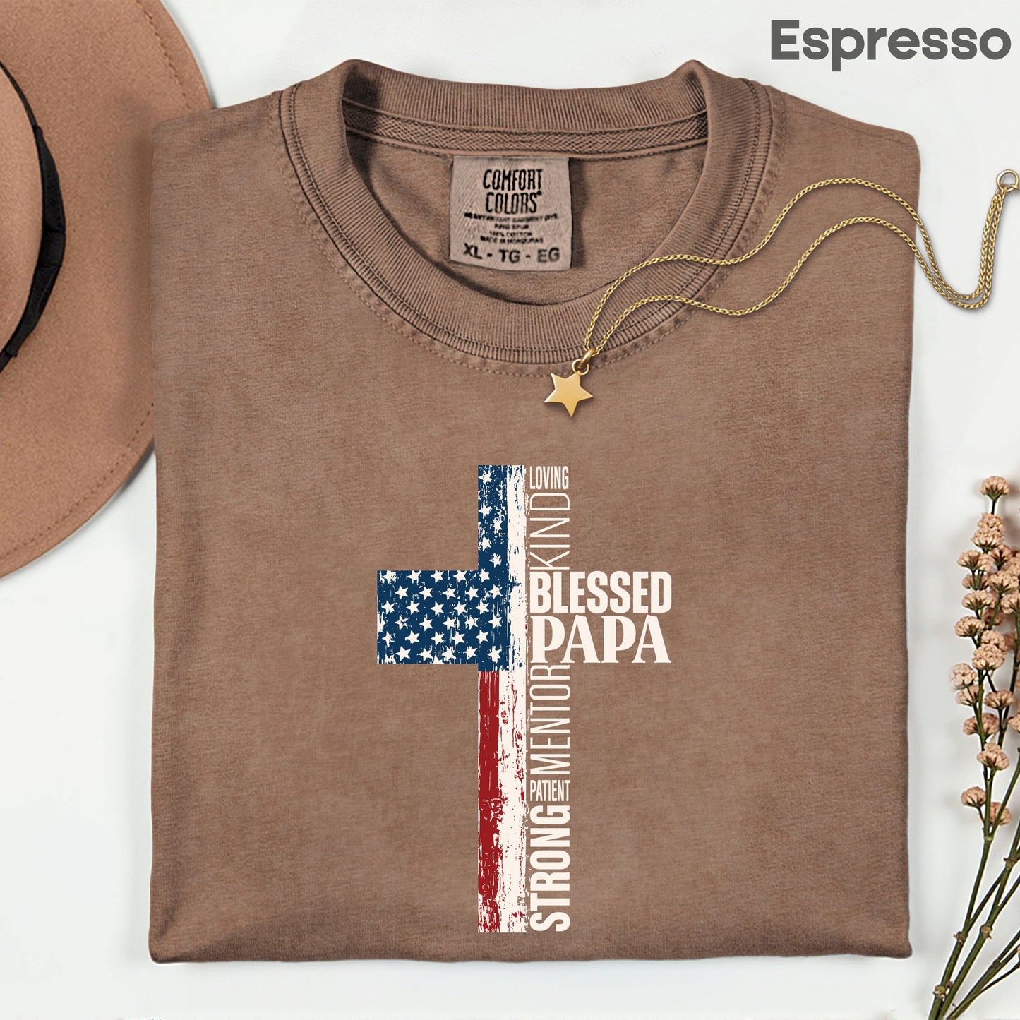 Blessed Papa Comfort Colors T Shirt