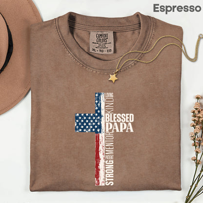 Blessed Papa Comfort Colors T Shirt