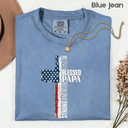 Blessed Papa Comfort Colors T Shirt