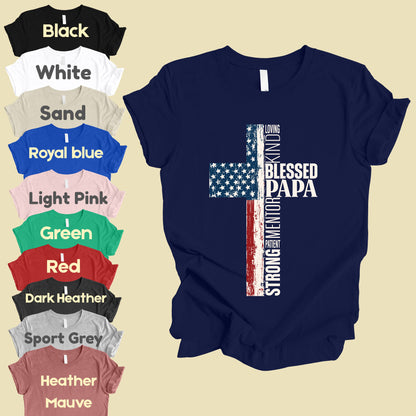 Blessed Papa Comfort Colors T Shirt