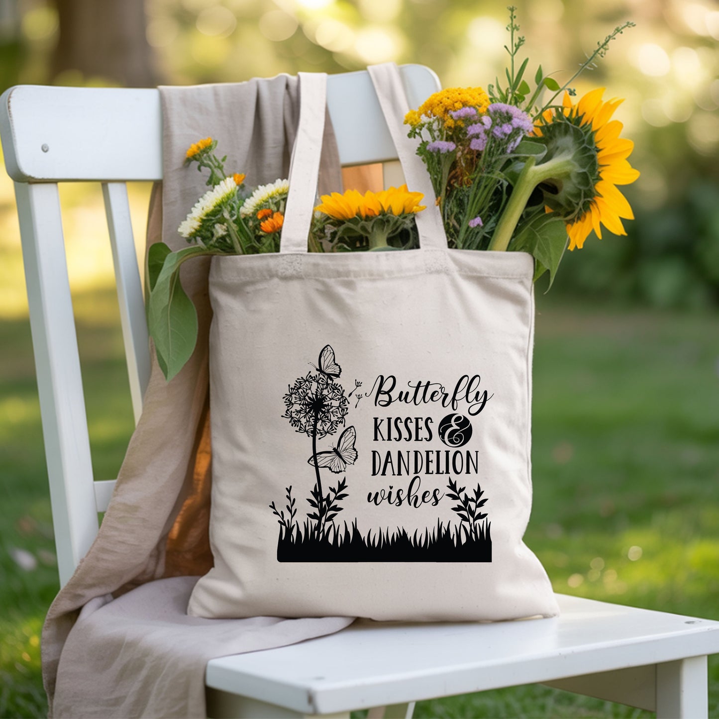 Butterfly Kisses And Dandelion Wishes Comfort Colors T Shirt