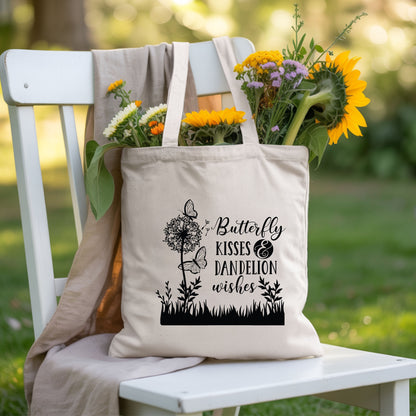 Butterfly Kisses And Dandelion Wishes Comfort Colors T Shirt