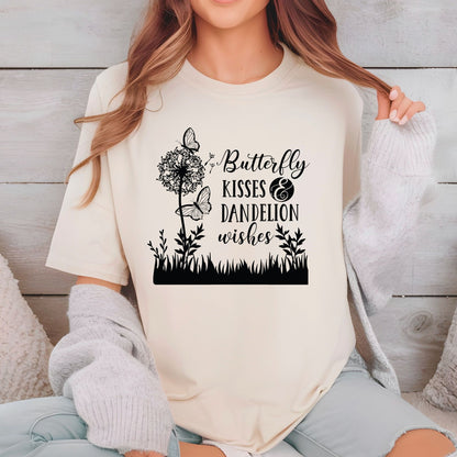 Butterfly Kisses Dandelion Wishes DTF Transfer Ready to Press