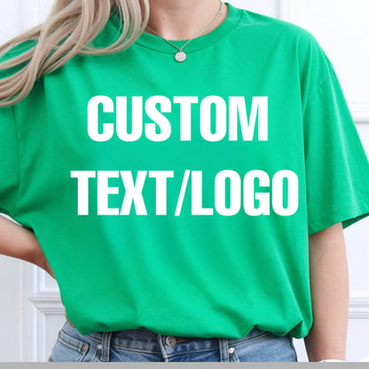 Custom Photo Shirt Personalized T-Shirt Your Logo Text Printed Tees Your Photo Family Picture Company Event Party Bulk Price Front Back