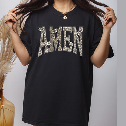 Camo Amen DTF Transfer Ready to Press Christian Faith Religious Apparel Heat Transfer for Shirts Bible Verse UV Sticker Prints