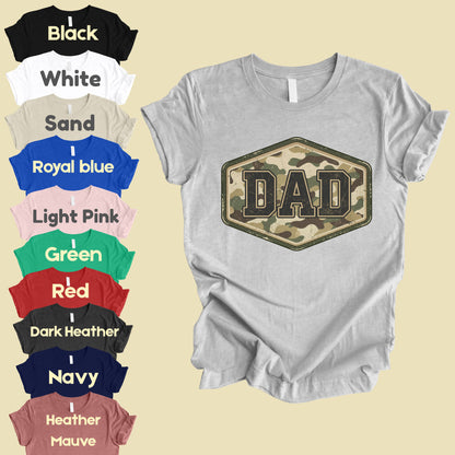 Camo Dad Comfort Colors T Shirt