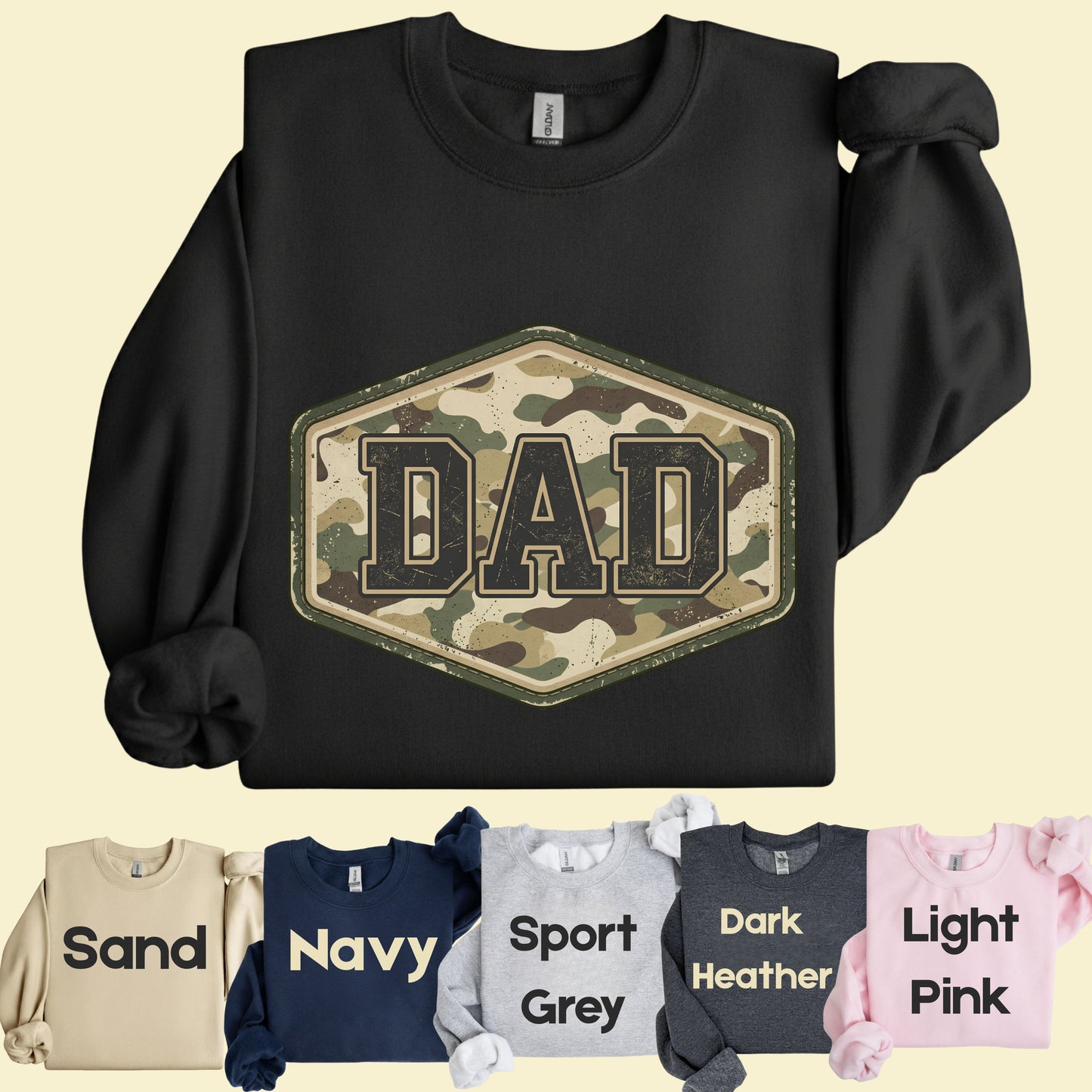 Camo Dad Comfort Colors T Shirt