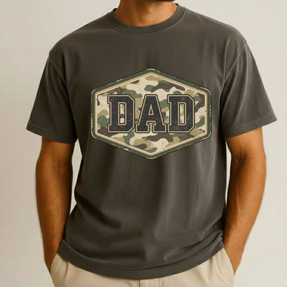 Camo Dad Comfort Colors T Shirt