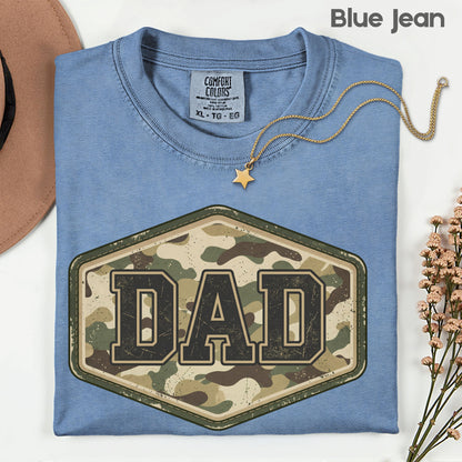 Camo Dad Comfort Colors T Shirt