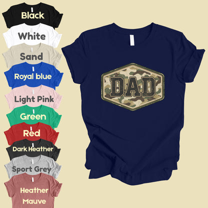Camo Dad Comfort Colors T Shirt