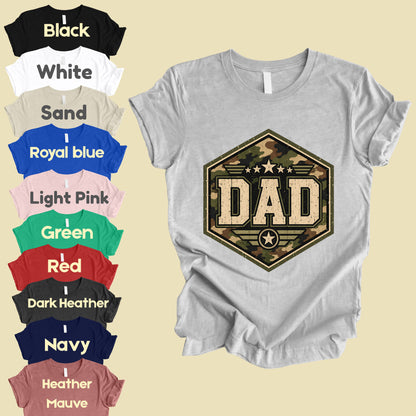 Camo Dad Comfort Colors T Shirt