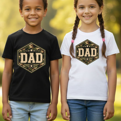 Camo Dad Comfort Colors T Shirt