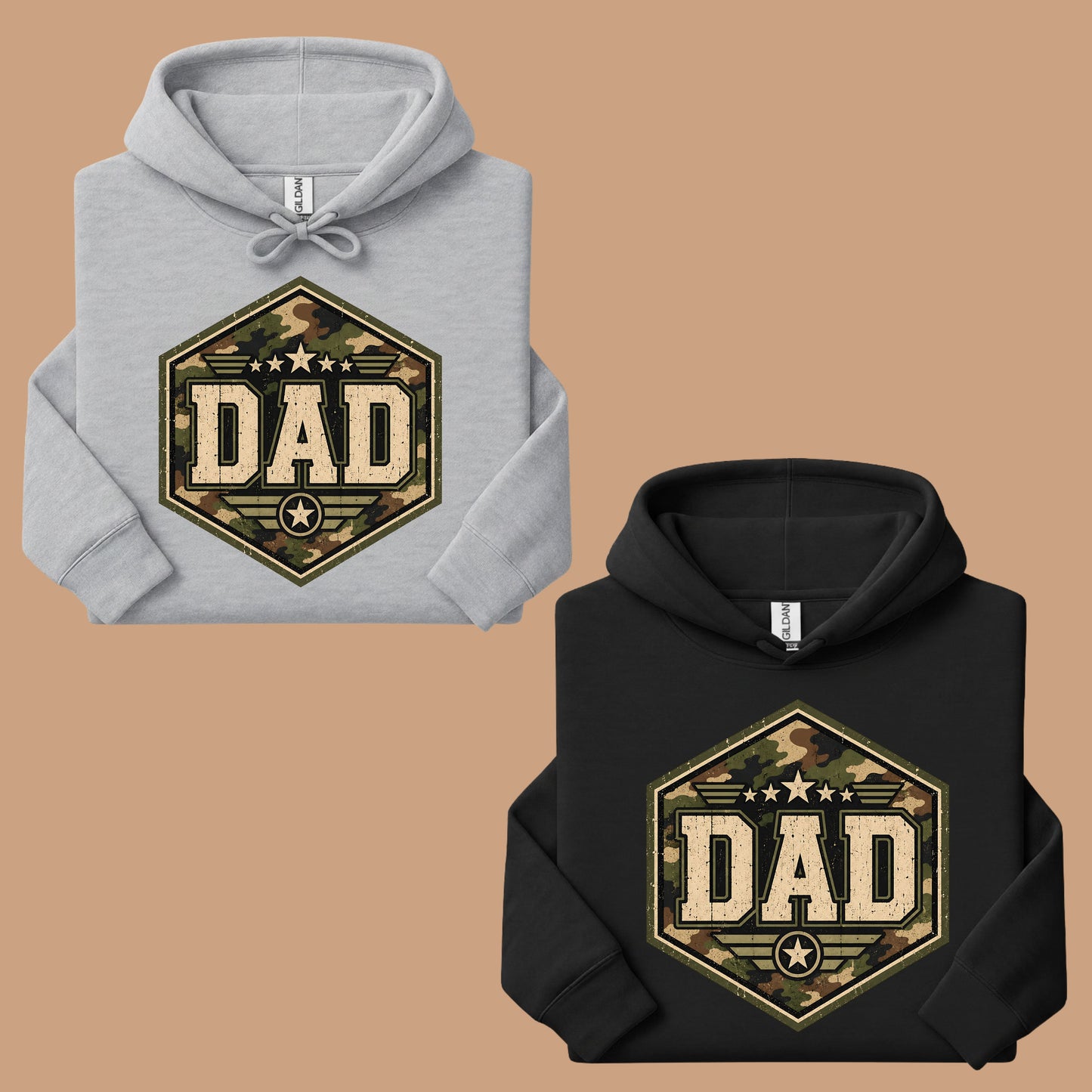 Camo Dad Comfort Colors T Shirt