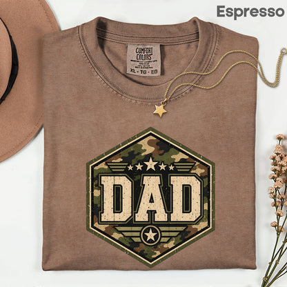 Camo Dad Comfort Colors T Shirt