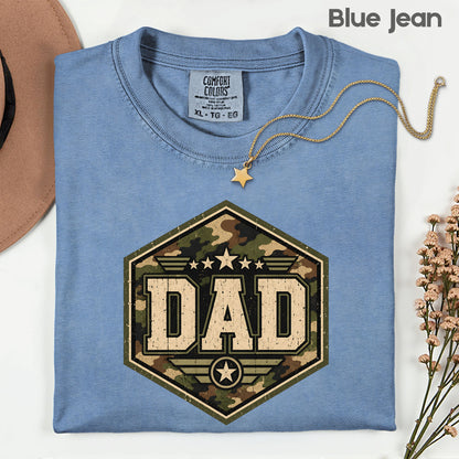 Camo Dad Comfort Colors T Shirt