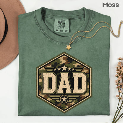 Camo Dad Comfort Colors T Shirt