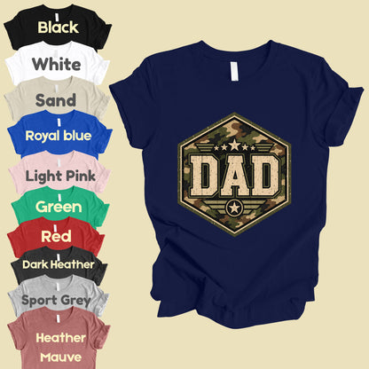 Camo Dad Comfort Colors T Shirt