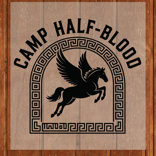Camp Half-Blood DTF Transfer Ready to Press Retro Pegasus Greek Heat Transfer For Shirt Demi God Group UV Sticker Prints Iron on Transfer