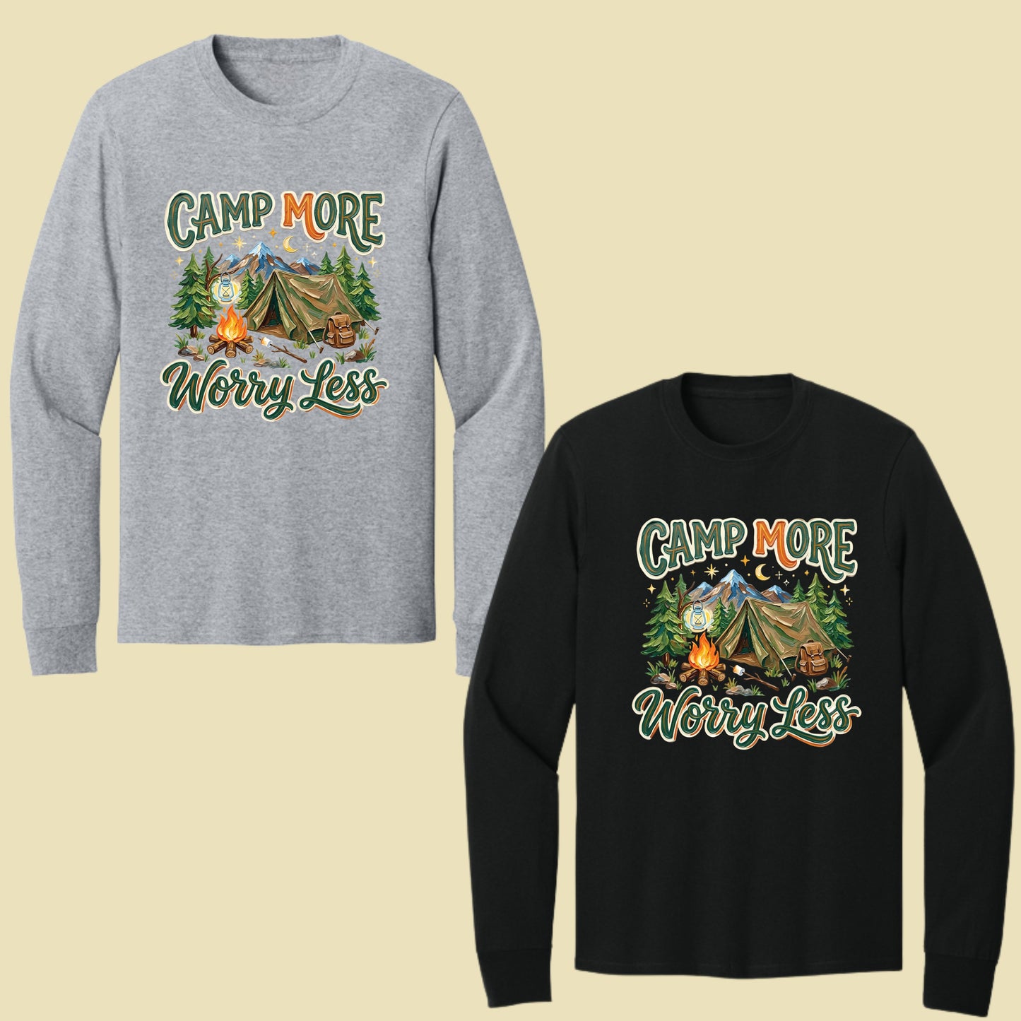 Camp More Worry Less Comfort Colors T Shirt