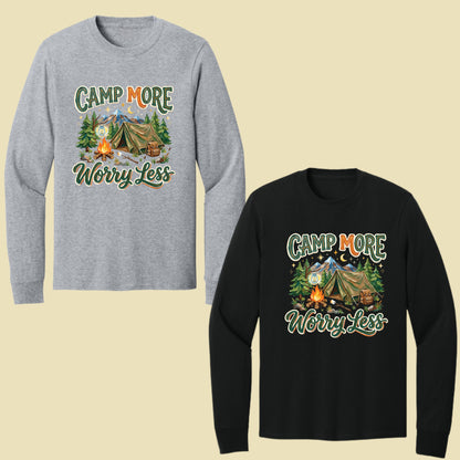 Camp More Worry Less Comfort Colors T Shirt