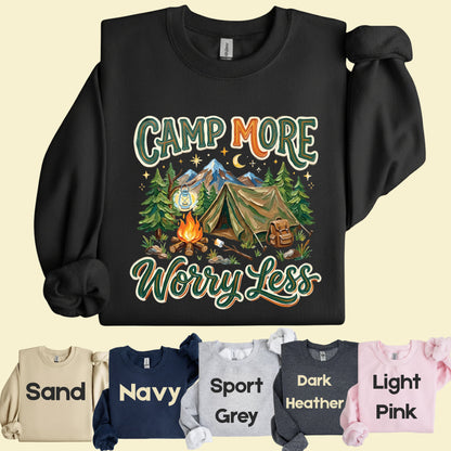 Camp More Worry Less Comfort Colors T Shirt