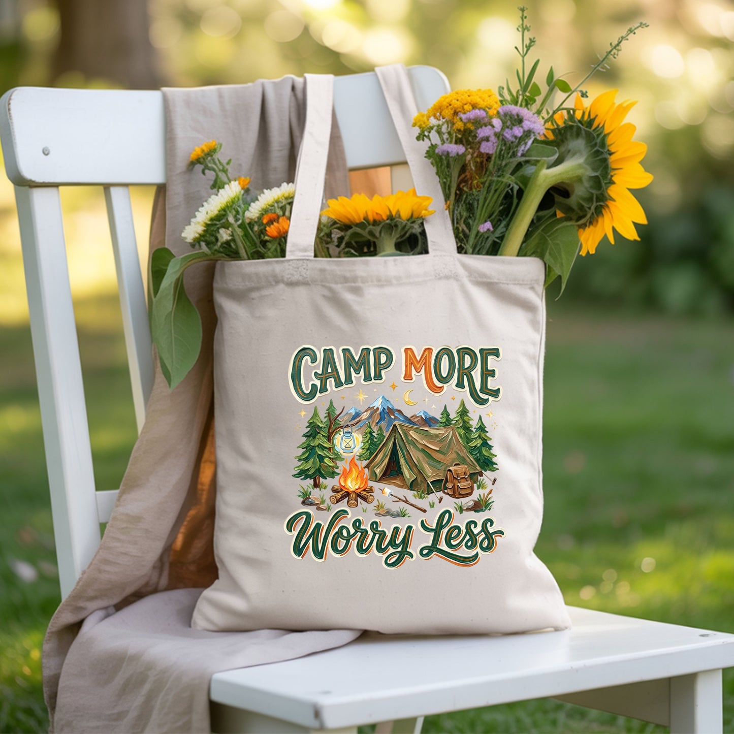 Camp More Worry Less Comfort Colors T Shirt