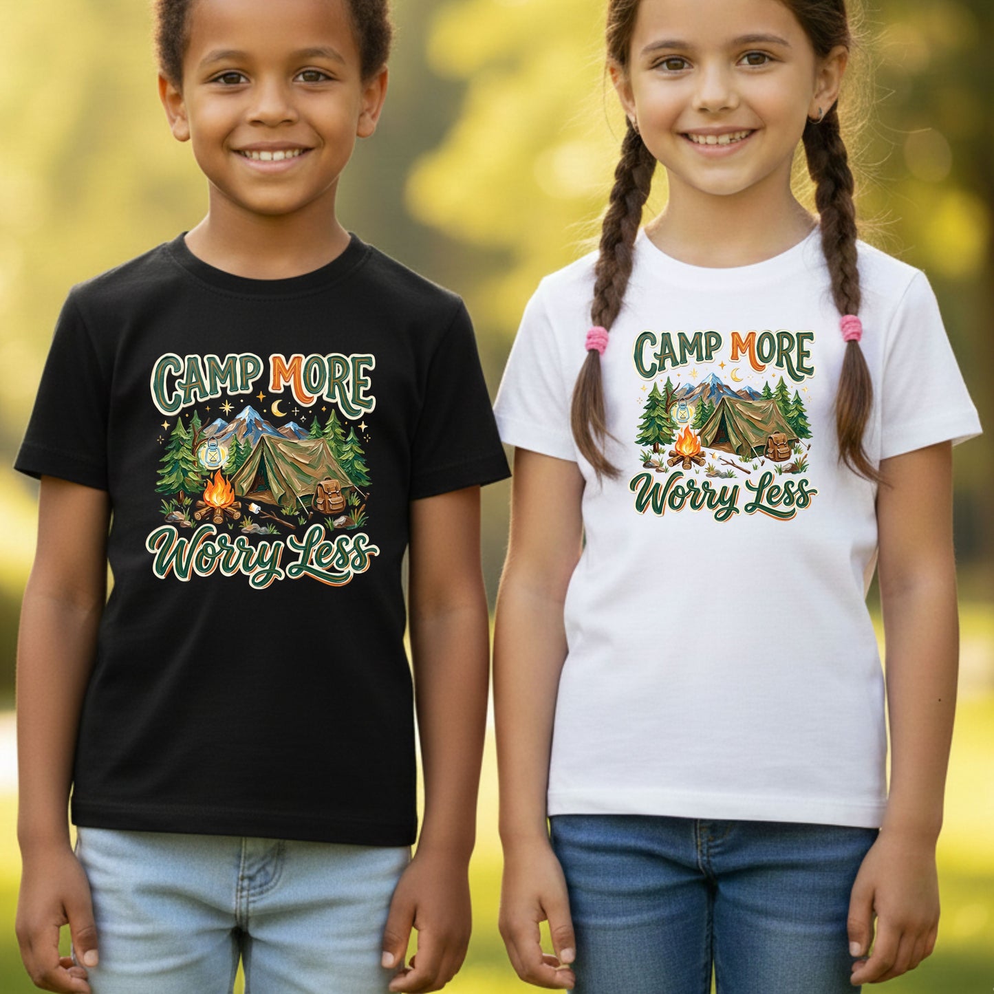 Camp More Worry Less Comfort Colors T Shirt
