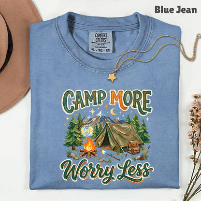 Camp More Worry Less Comfort Colors T Shirt
