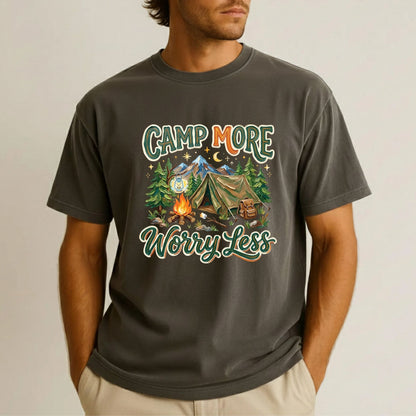 Camp More Worry Less DTF Transfer