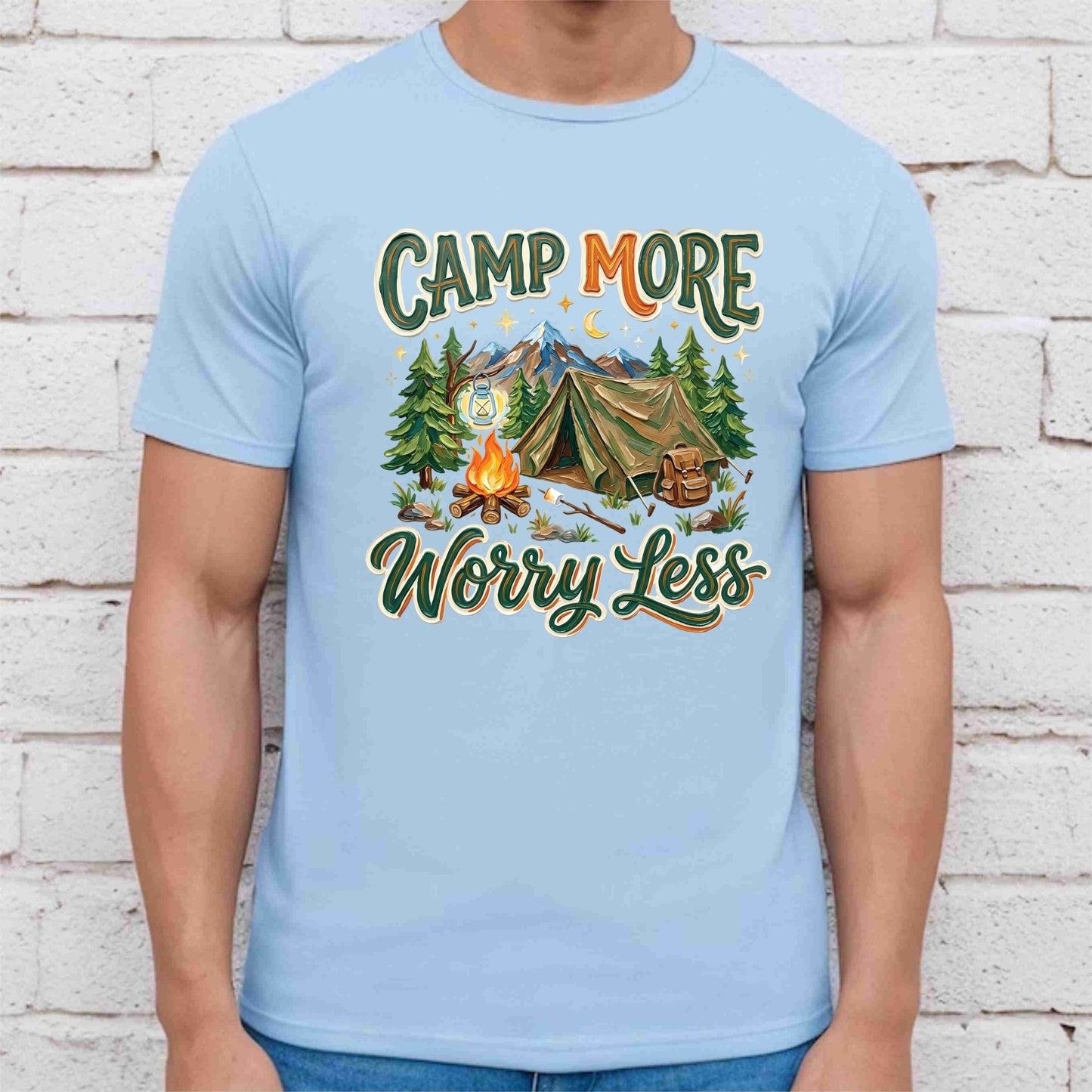 Camp More Worry Less DTF Transfer