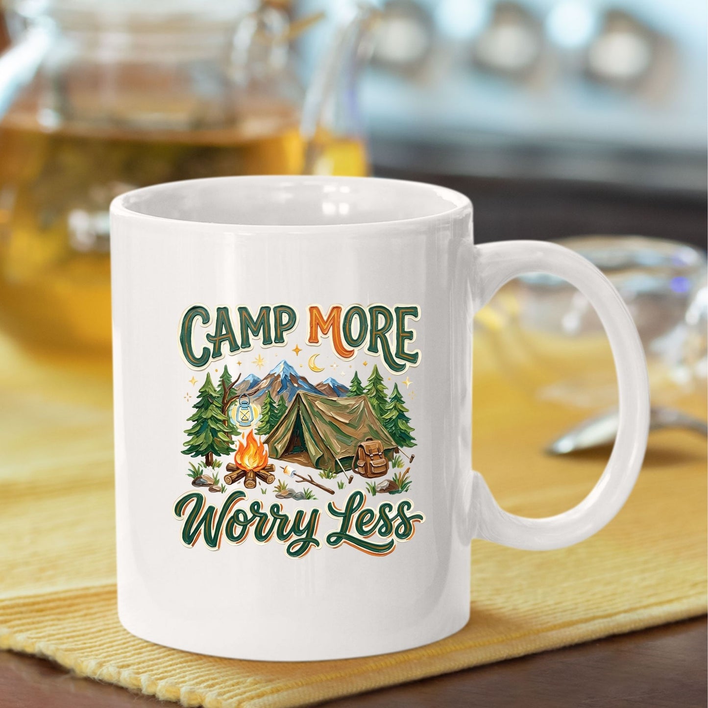 Camp More Worry Less DTF Transfer