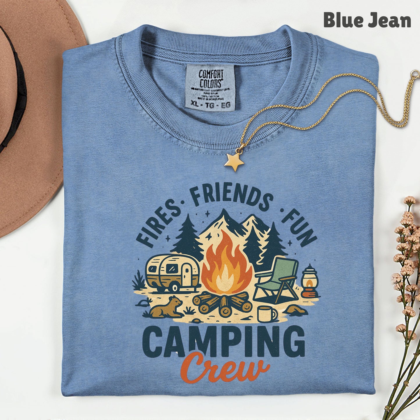 Camping Crew Comfort Colors T Shirt
