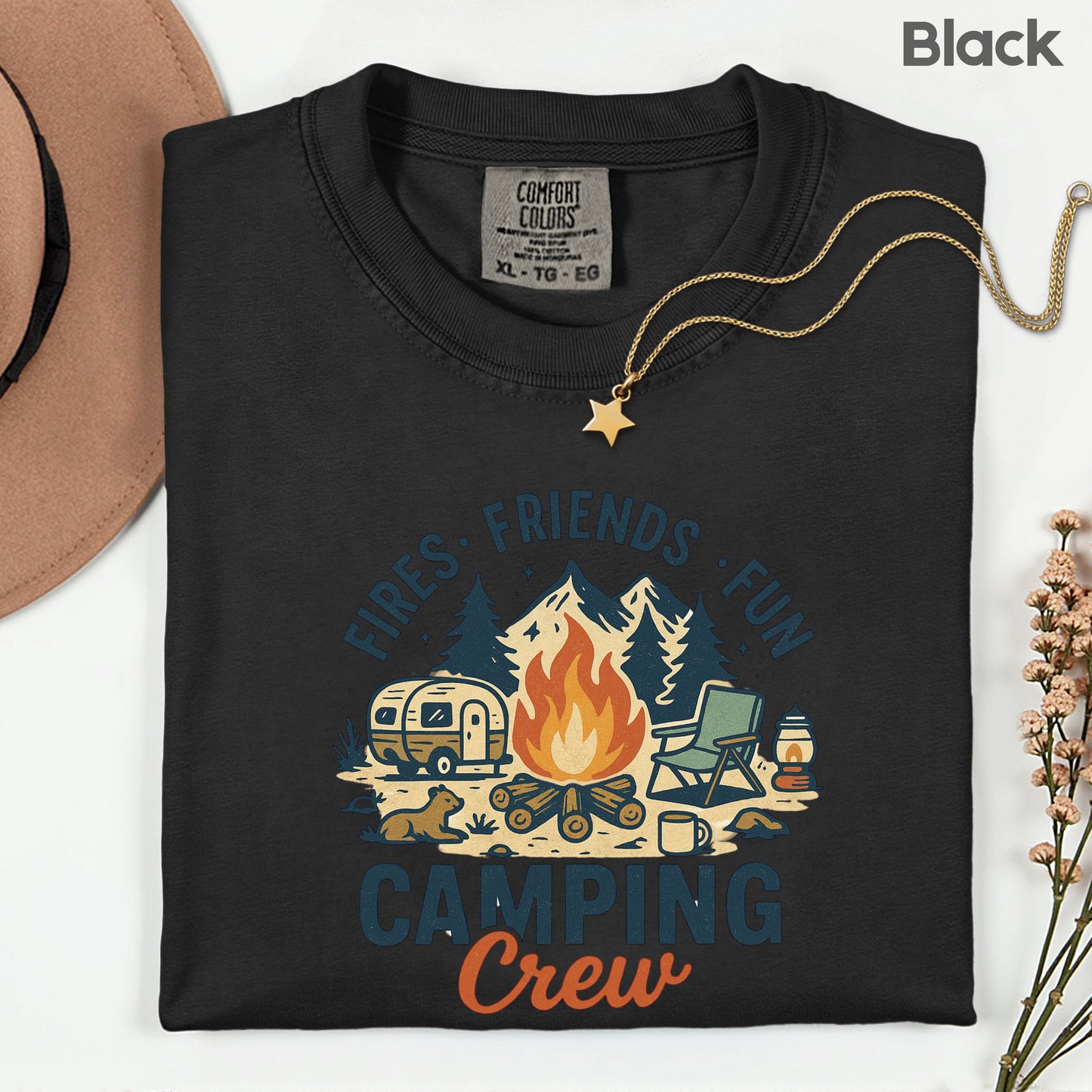 Camping Crew Comfort Colors T Shirt