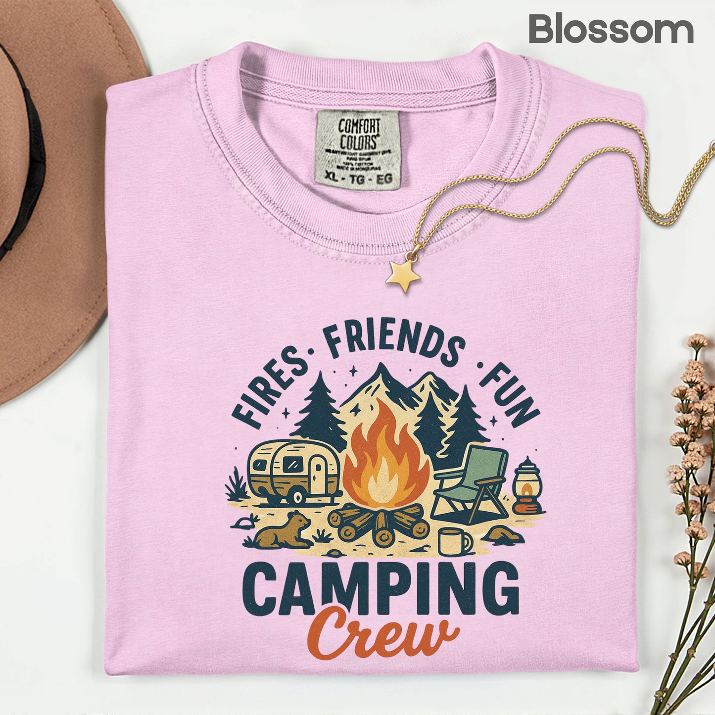 Camping Crew Comfort Colors T Shirt