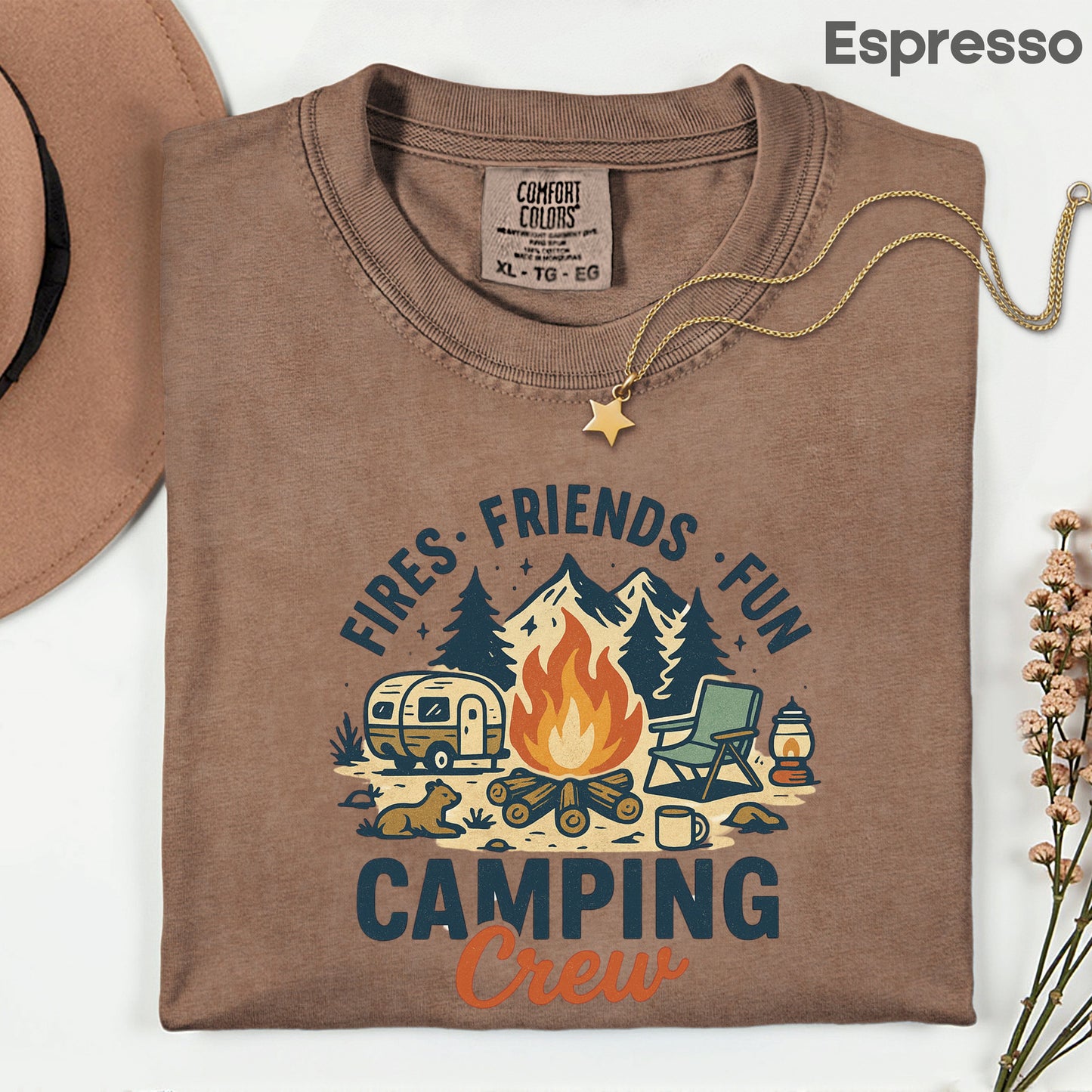 Camping Crew Comfort Colors T Shirt