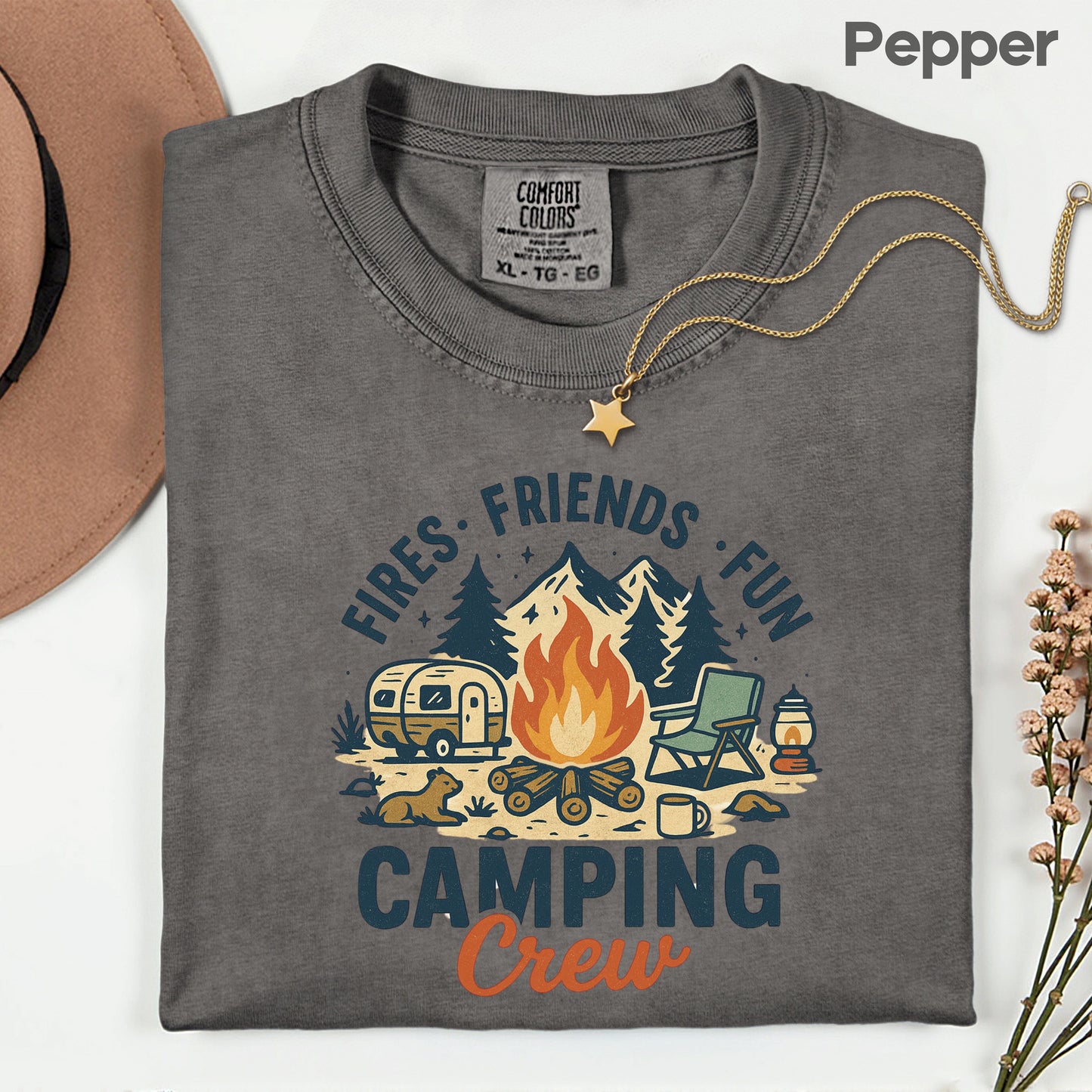 Camping Crew Comfort Colors T Shirt