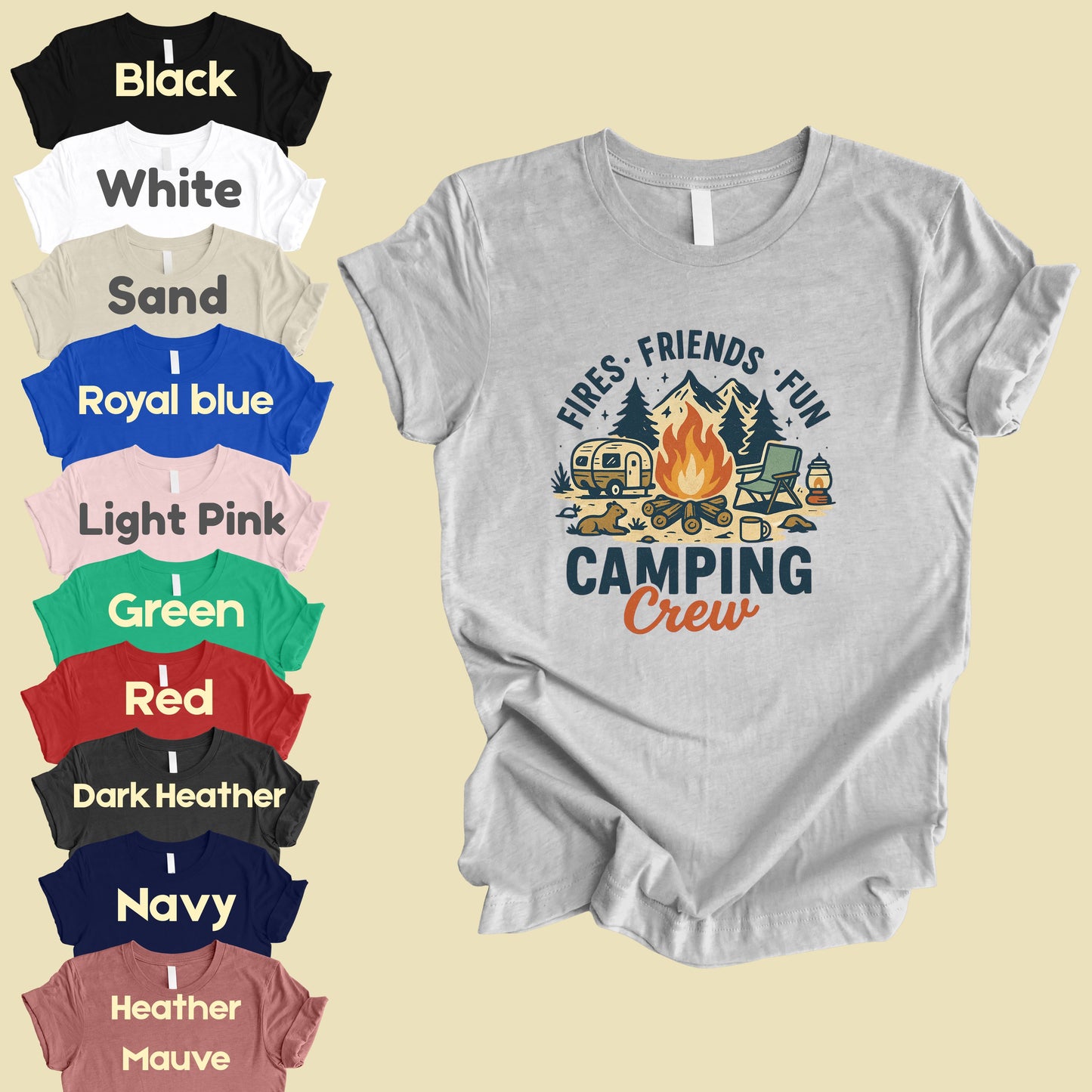 Camping Crew Comfort Colors T Shirt