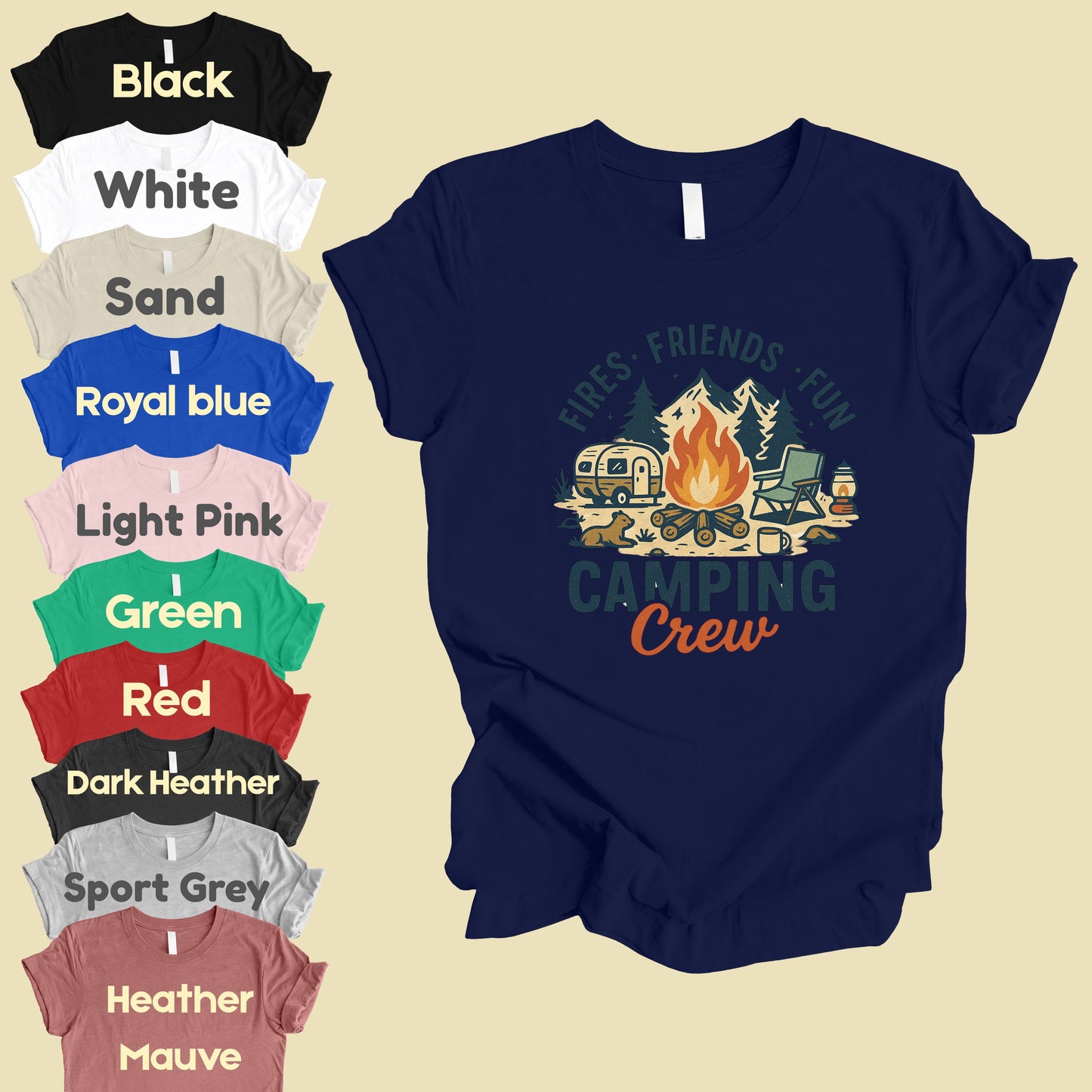 Camping Crew Comfort Colors T Shirt