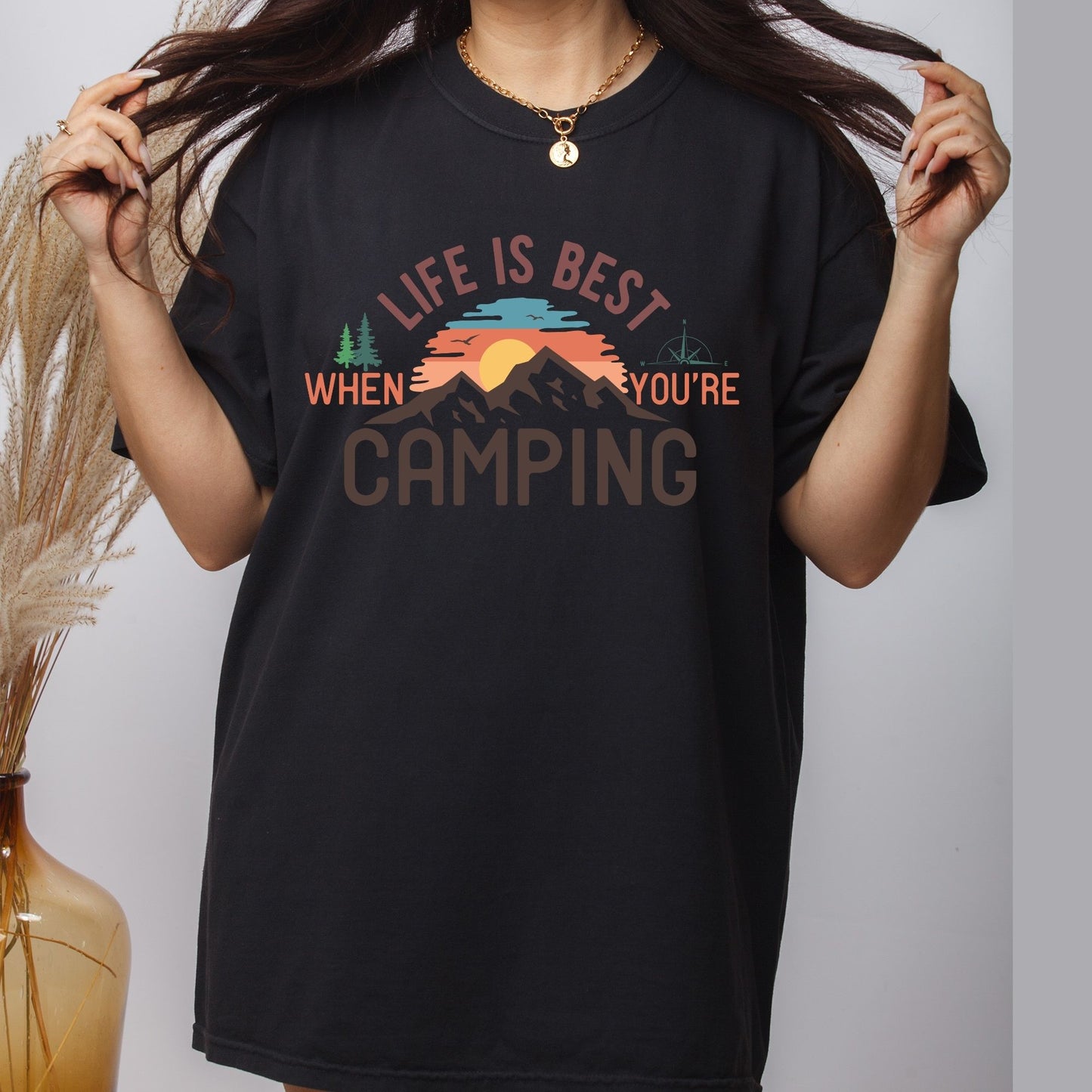 Camping DTF Transfer Ready to Press