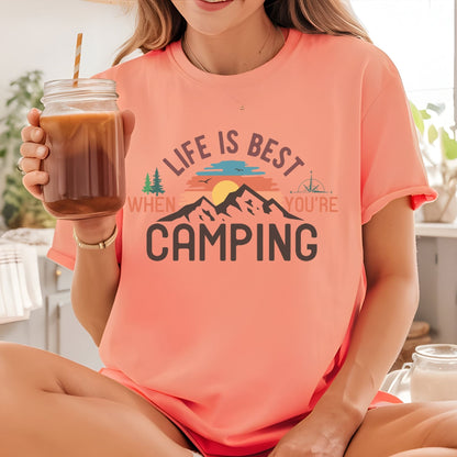 Camping DTF Transfer Ready to Press