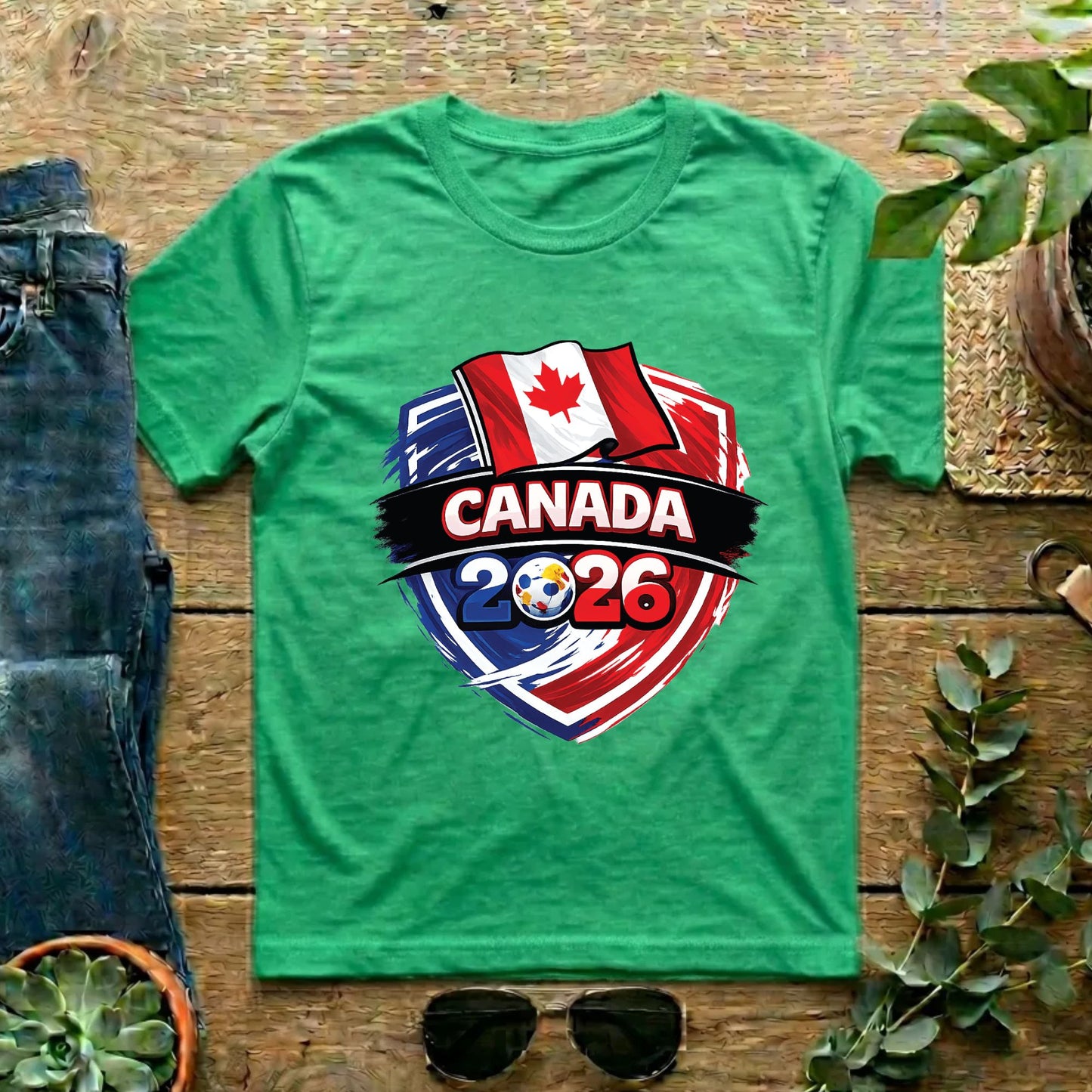 Canada World Cup T Shirt Soccer Supporter Tees